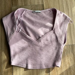 Purple crop top. Worn once.